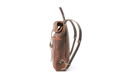 GRANT LEATHER ROLL TOP RUCKSACK BACKPACK - IN STOCK