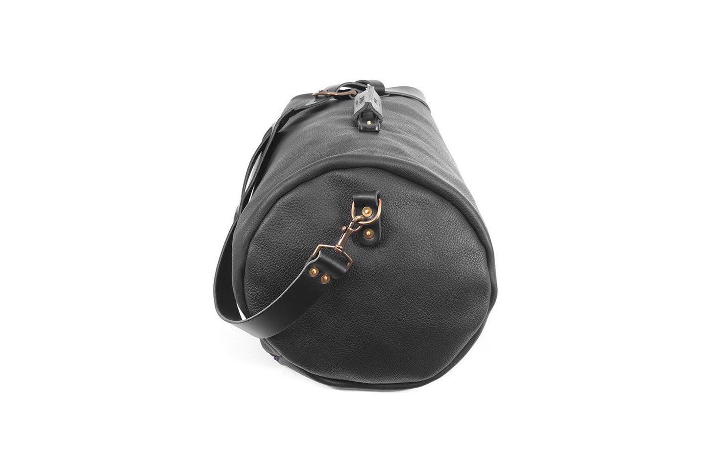 GUNNAR ZIPPERED LEATHER DUFFLE BAG - MILITARY STYLE DUFFLE BAG - IN STOCK