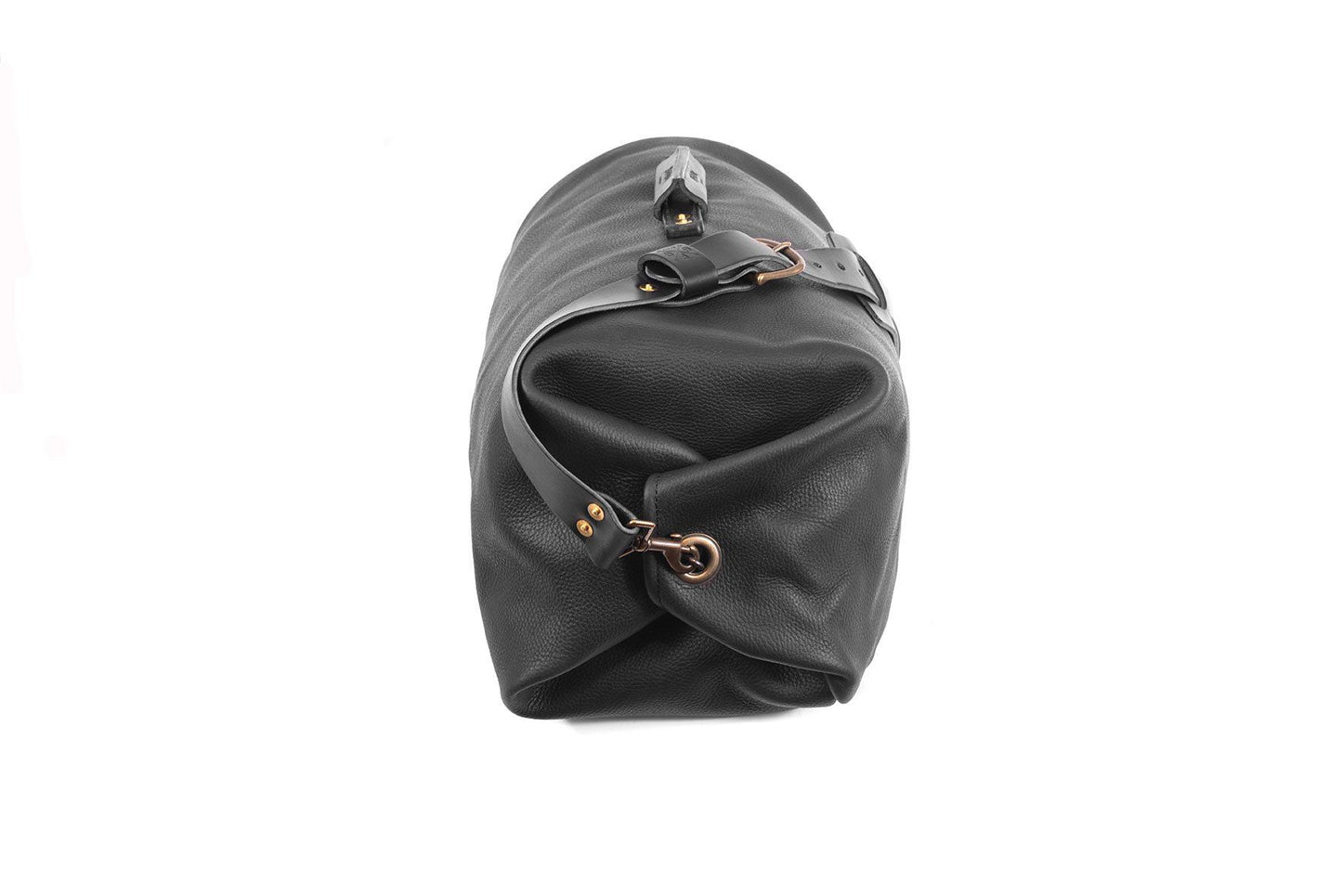 GUNNAR ZIPPERED LEATHER DUFFLE BAG - MILITARY STYLE DUFFLE BAG - IN STOCK