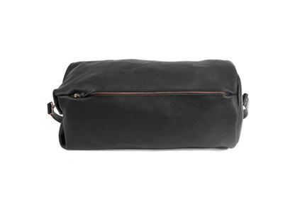 GUNNAR ZIPPERED LEATHER DUFFLE BAG - MILITARY STYLE DUFFLE BAG - IN STOCK