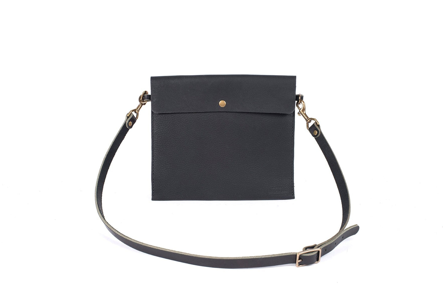 HANNAH LEATHER CROSSBODY - BLACK