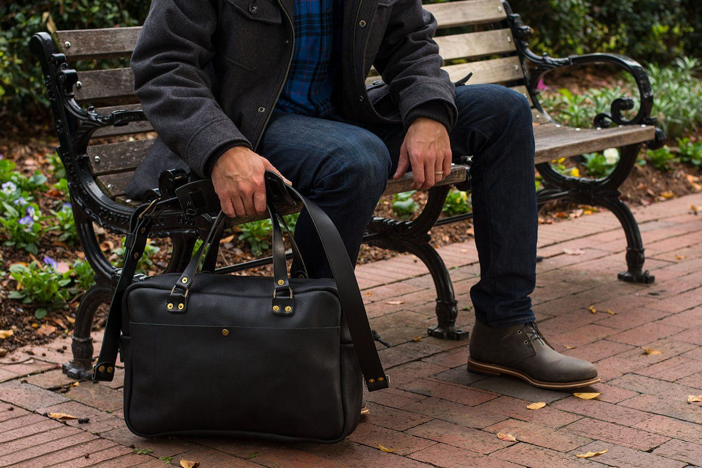 HARRIS LEATHER BRIEFCASE