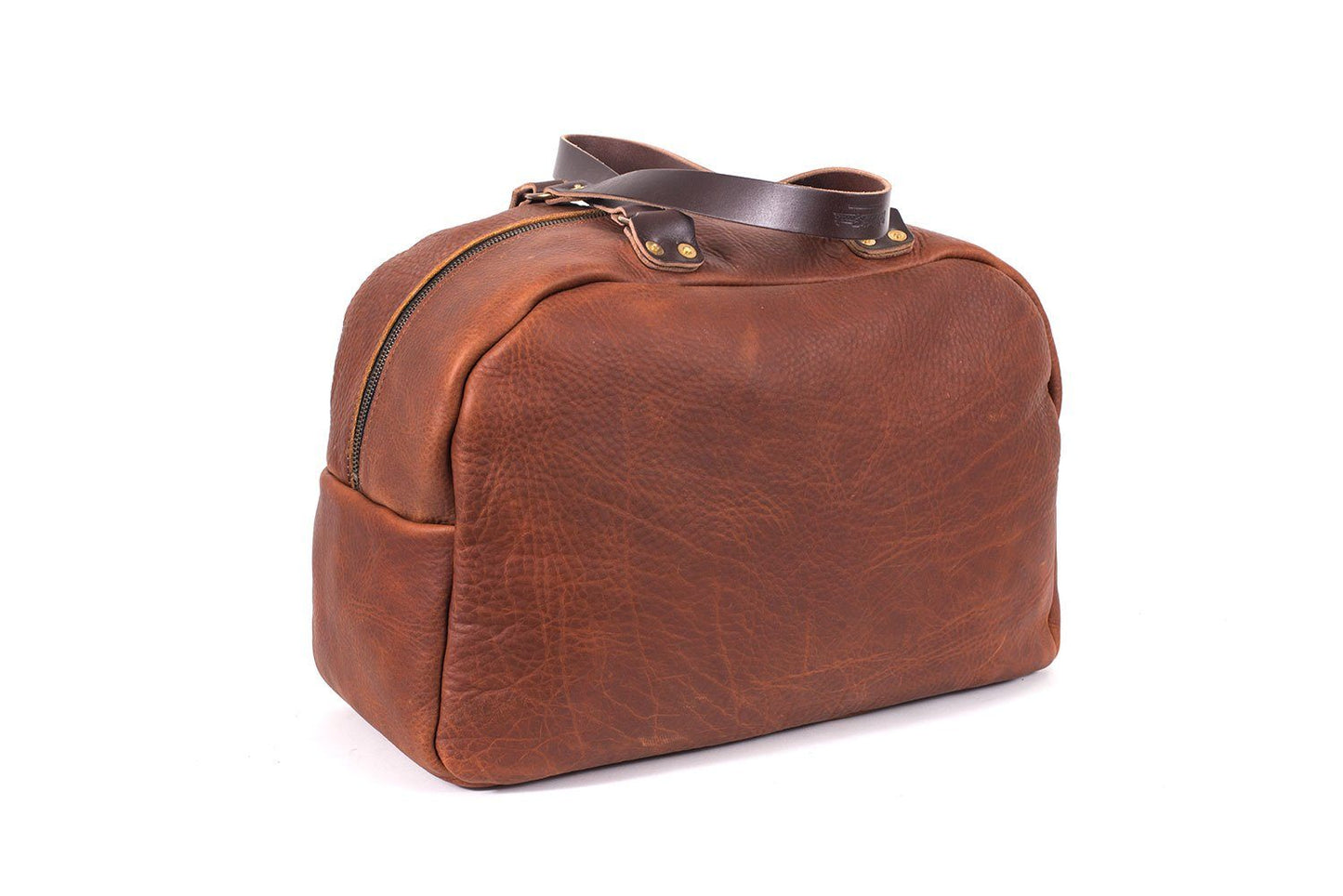 HOFFMAN LEATHER WEEKENDER DUFFLE BAG