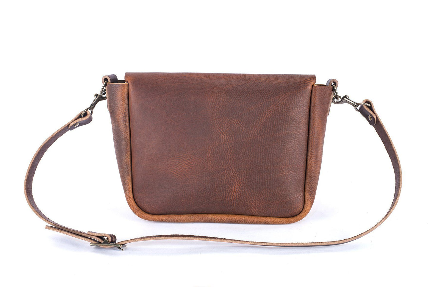 KINDLE LEATHER SATCHEL - SADDLE