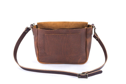 KINDLE LEATHER SATCHEL - COGNAC BISON