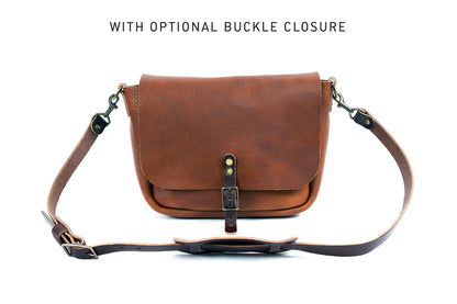 KINDLE LEATHER SATCHEL - SADDLE