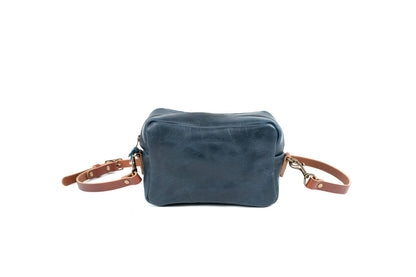 SARAH LEATHER CROSSBODY - INDIGO BISON