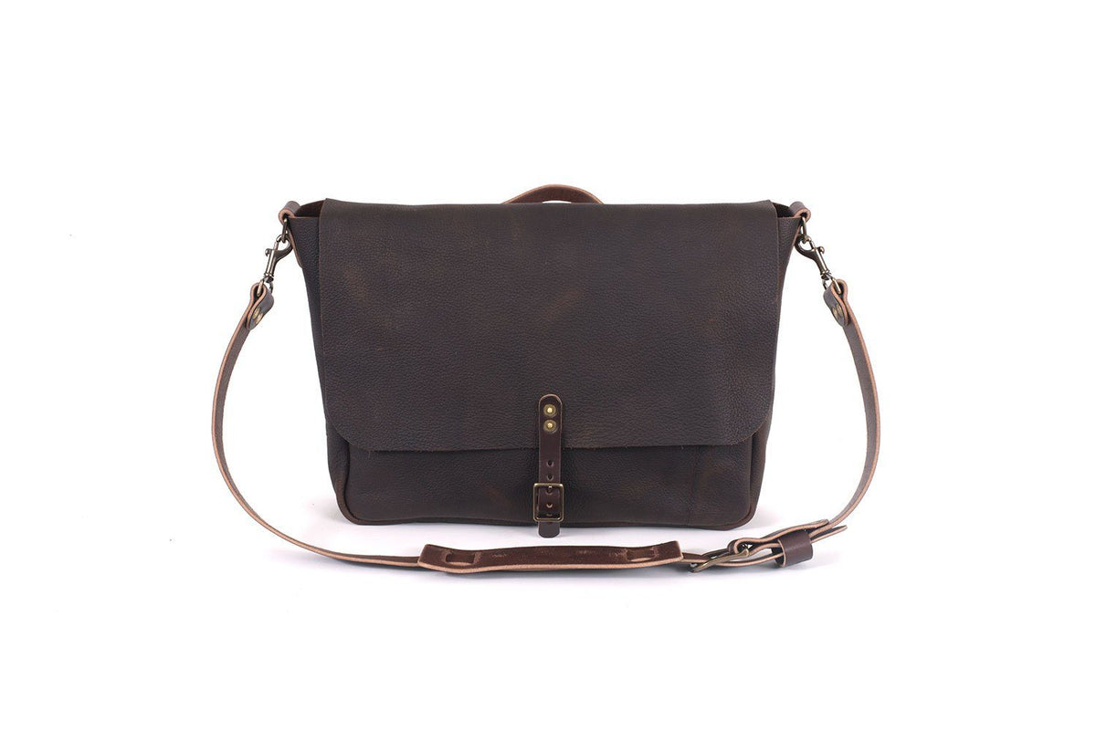 Leather messenger bag sale sale