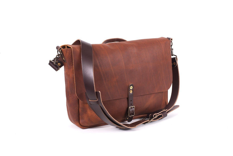 Handmade leather messenger bag | Leather mail bag | Stephen Messenger ...