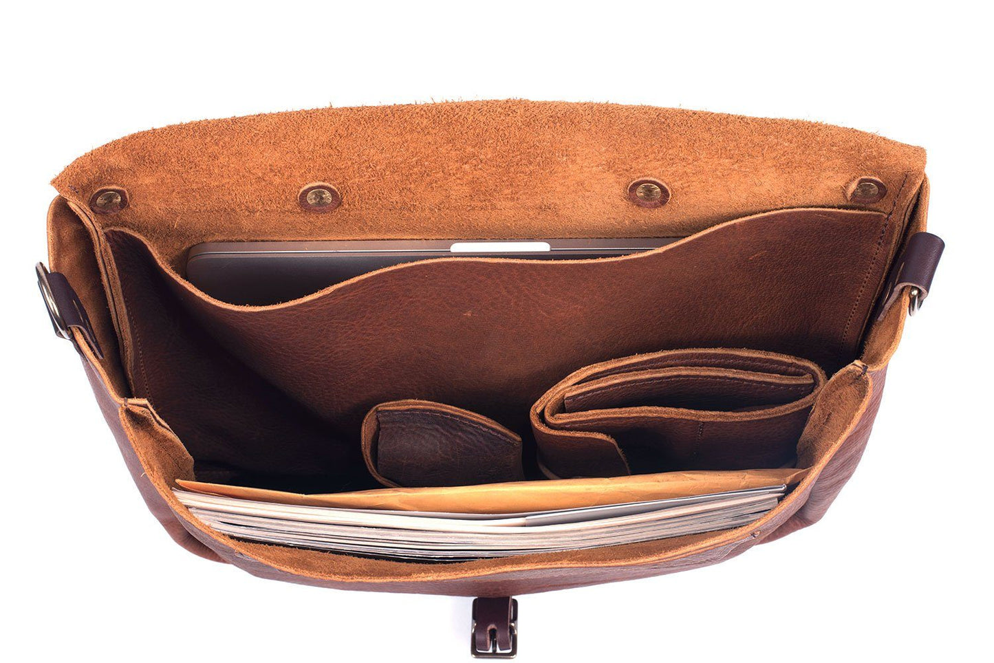 STEPHEN LEATHER MESSENGER BAG