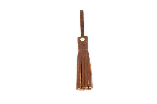 LEATHER TASSEL BAG CHARM