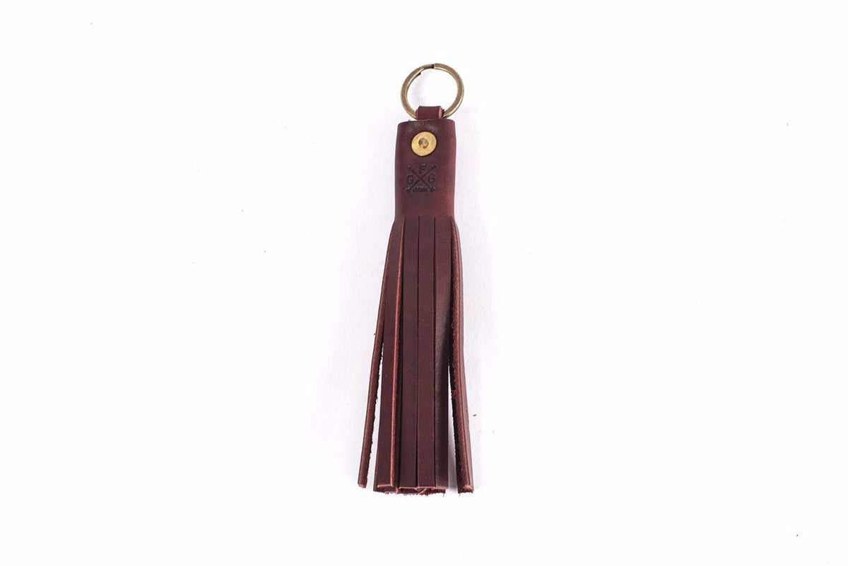 Fashion Simple Leather Tassel Keychain Women Bag Ornaments Key