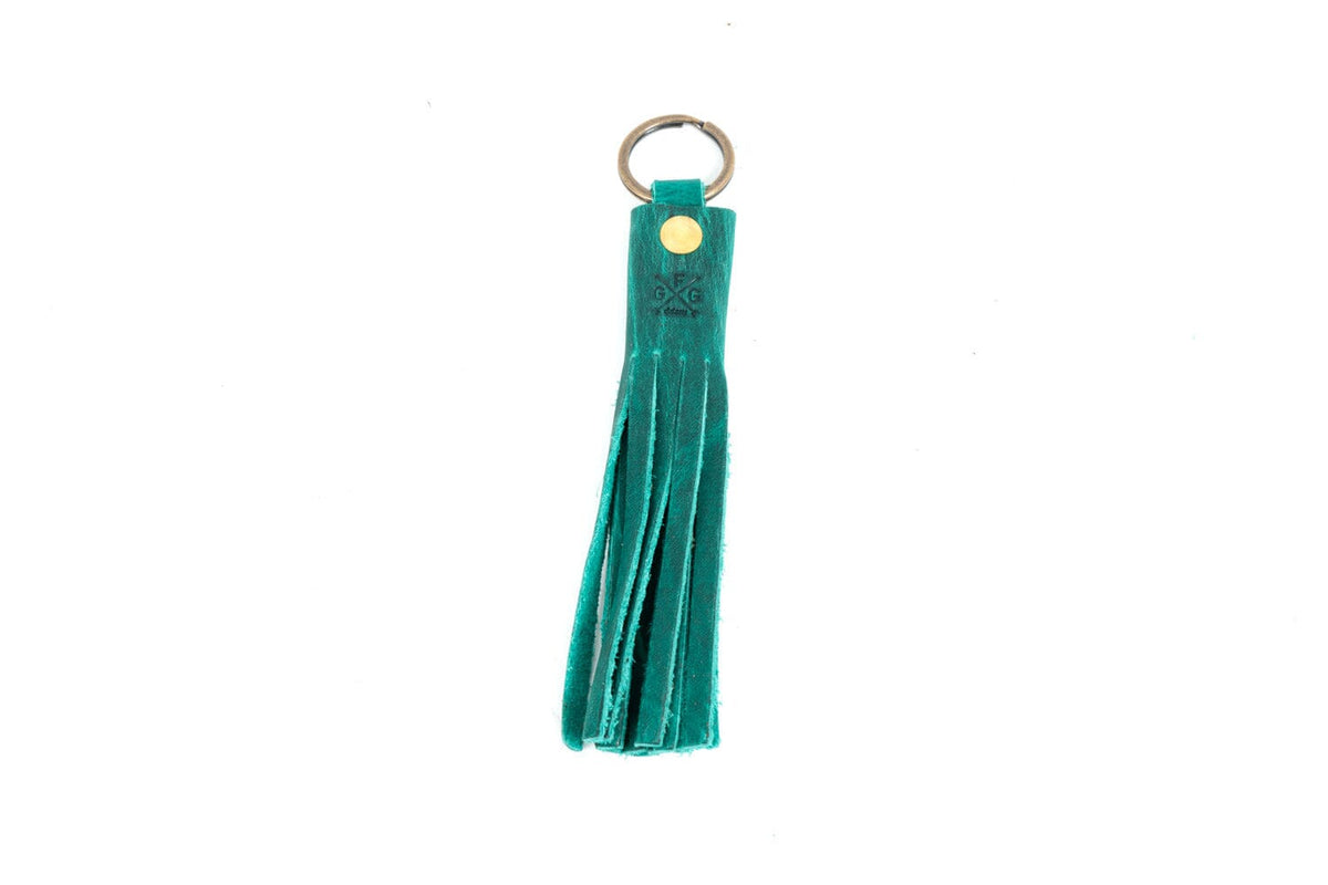 Portland Leather Tassel Keychain, Canyon / Large