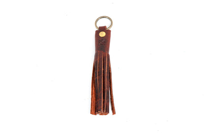 LEATHER TASSEL KEY CHAIN