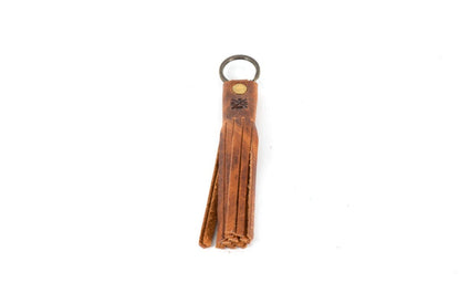 LEATHER TASSEL KEY CHAIN