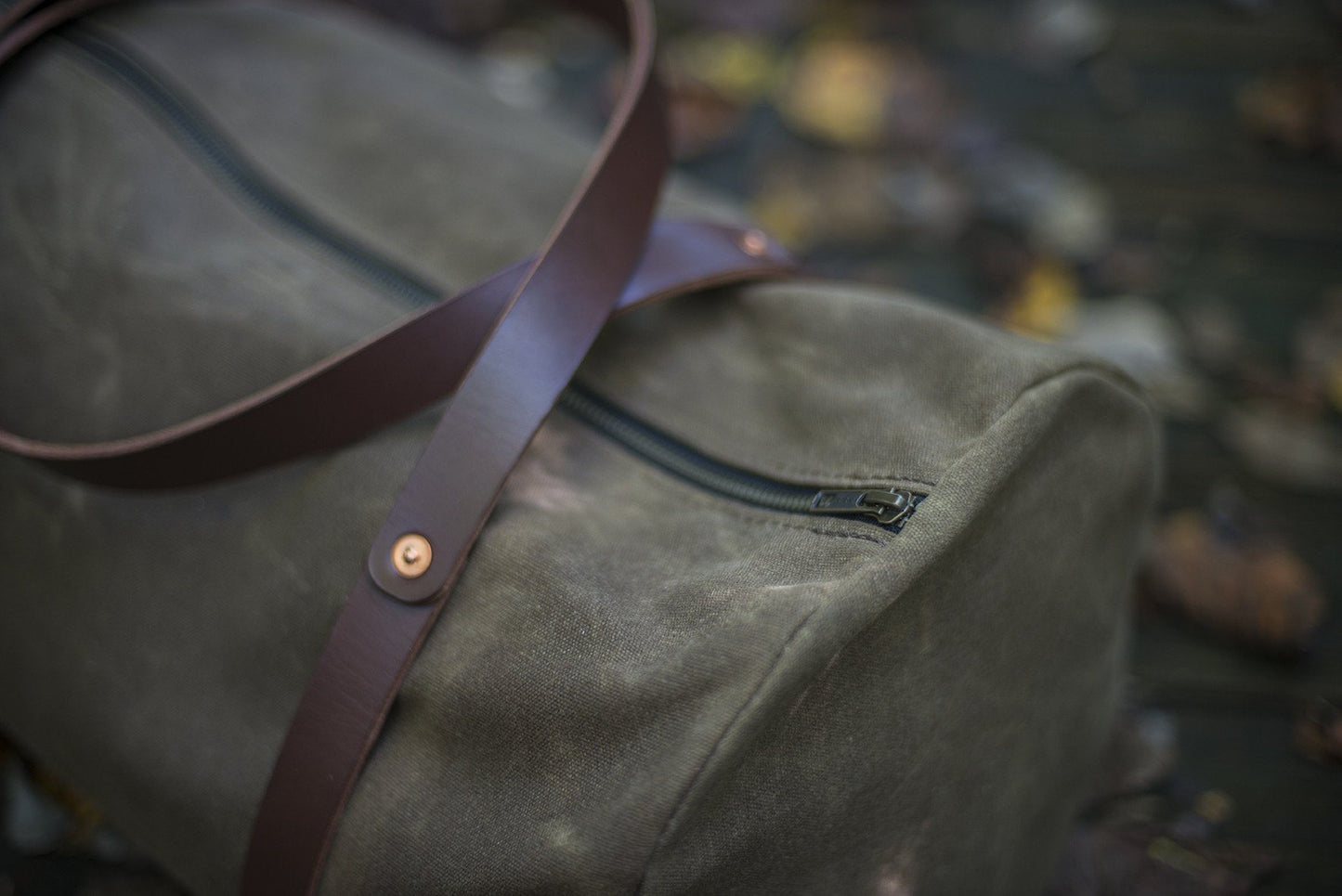 WILLIAM WAXED CANVAS WEEKENDER DUFFLE BAG