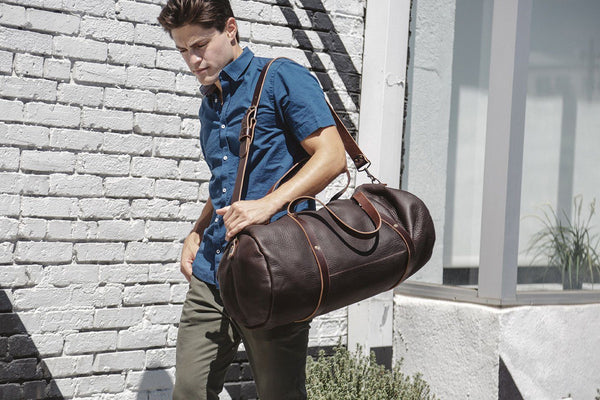 High Quality Leather Duffle Bag — The Handmade Store